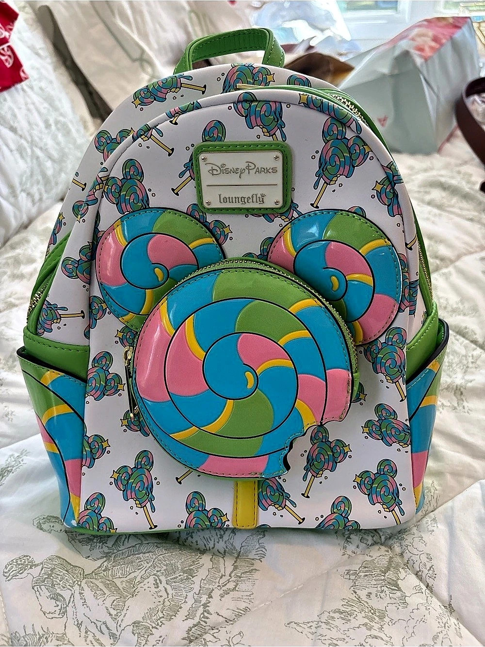 Disney Parks Lollipop Print Backpack Like New